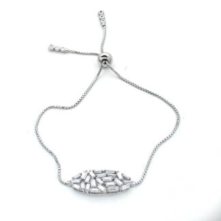 Sterling Silver Bracelet Zirconia - Bijoux L'Inedit