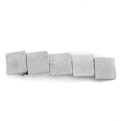 Ficcare Barrette Squares Silver - Bijoux L'Inedit