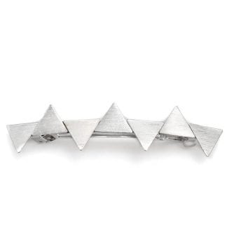 Ficcare Barrette Multi Triangles Silver - Bijoux L'Inedit