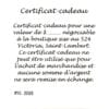 Bijoux L'Inédit Certificat-Cadeau - Bijoux L'Inédit