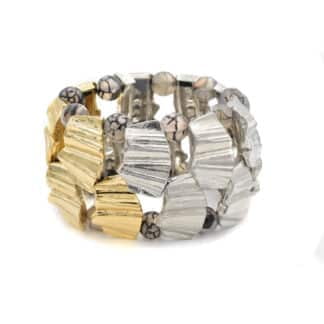 Anne-Marie Chagnon Bracelet Vienne Étain et Or - Bijoux L'Inédit