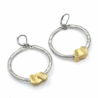 Anne-Marie Chagnon Earrings Portofino Shiny Gold - Bijoux L'Inedit