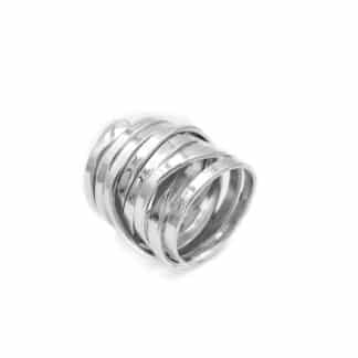 Sterling Silver Ring Twisted - Bijoux L'Inedit