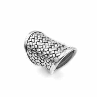 Sterling Silver Ring Braided - Bijoux L'Inedit