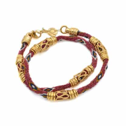 Bracelet pour femme Lima Double Rouge - Bijoux L'Inédit