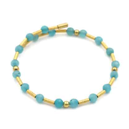 Donna Si Bracelet Aqua Jade Fina - Bijoux L'Inedit