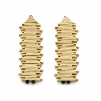 Boucles d'Oreilles pour Femme Heart Beat Doré - Bijoux L'Inédit