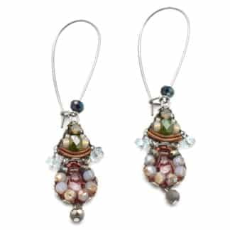 Boucles D'Oreilles pour Femme Caroline Mystical Mauve - Bijoux L'Inédit