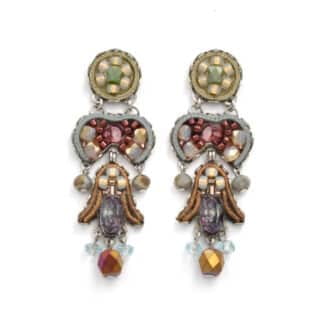 Ayala Bar Boucles d'Oreilles Longue Mystical Mauve - Bijoux L'inédit