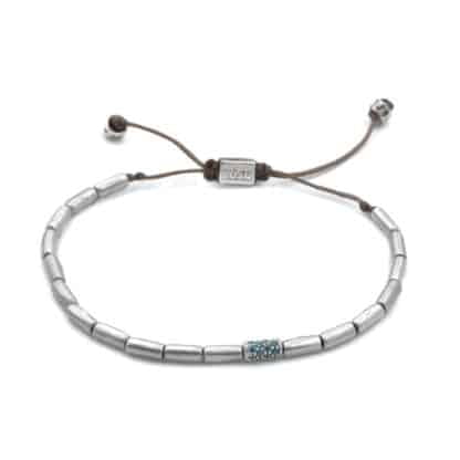 racelet pour Femme Tube Argent Cristal Turquoise - Bijoux L'inédt