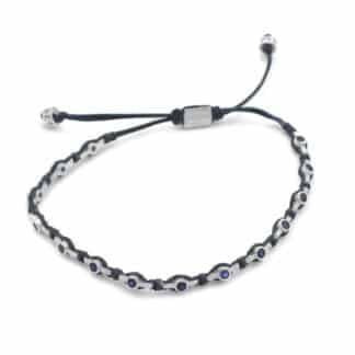 Bracelet pour Femme Cristal Bleu Argent - Bijoux L'Inédit