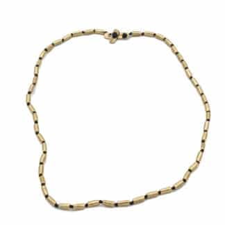 Juju Mood Collier Tube Bronze Noir - Bijoux L'inédit