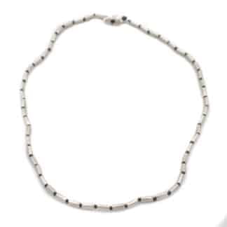 Collier pour Femme Tube Argent Gris - Bijoux L'inédit