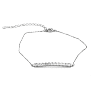 Bracelet pour Femme Bande Zircon Cubique - Bijoux L'Inédit