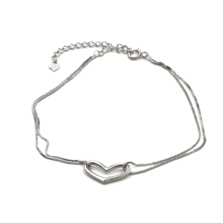 Bracelet pour Femme Coeur Ajouré - Bijoux L'Inédit