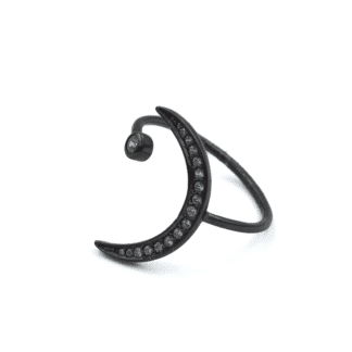 Argent Sterling Bague Demi-Lune - Bijoux L'inédit