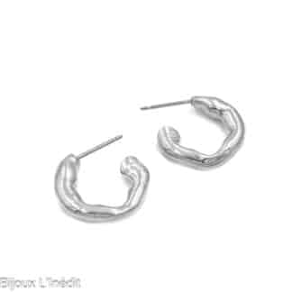 Boucles-d'Oreilles-Pour-Femme-Dalo-Argenté-Anne-Marie-Chagnon-Bijoux-L'Inédit