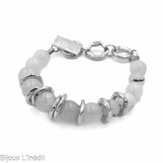 Bracelet-pour-Femme-Soha-Quartz&Argenté-Anne-Marie-Chagnon-Bijoux-L'Inédit