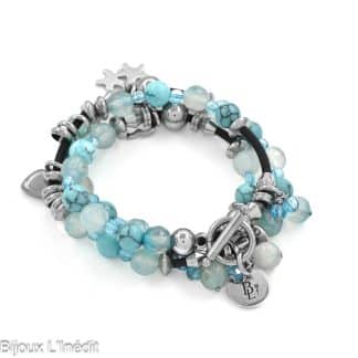Bracelet-pour-Femme-Fiesta-Blue-Unika-Bijoux-L'Inédit