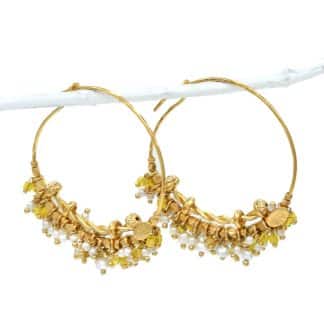 Boucles d'oreilles-Pour-Femme-Grappia- Doré-Gas Bijoux-Bijoux-L'Inedit