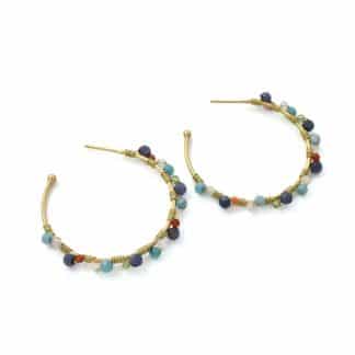 Boucles-d'oreilles-pour-Femme-Créoles-Colori-Donna-Si-Bijoux-L'Inédit