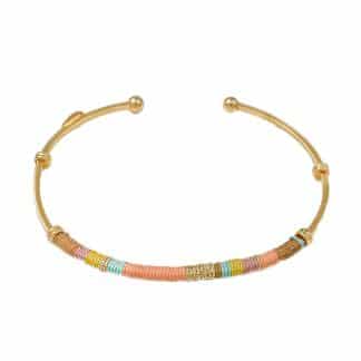 Bracelet-pour-Femme-Zanzibar-Orange-Gas Bijoux-Bijoux-L'Inedit