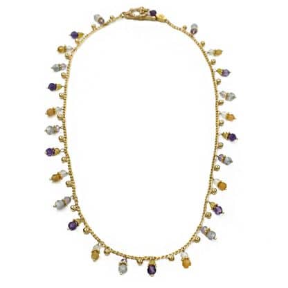 Collier pour Femme Tangerine Serti Doré -Bijoux L'Inédit