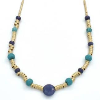 Collier-Pour femme-Turquesa-e-Azul-Donna-Si-Bijoux-L'Inédit