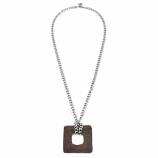 Collier-pour-Femme-Yuma- Marron-Unika-Bijoux L'Inédit