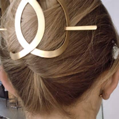 Pic-cheveux-pour-Femme-Infinité-Doré-Ficcare-Bijoux-L'Inédit