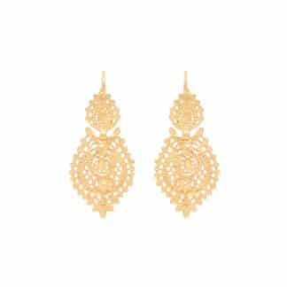 Boucles-d'Oreilles-pour-Femme-Queen-Petite-Dorées-Portugal-Jewels-Bijoux-L'Inédit (