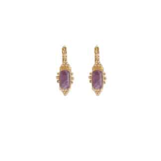 Boucles-d'Oreilles-pour-Femme-Serti-Talisman-Dorées-Gas-Bijoux-Bijoux-L'Inédit