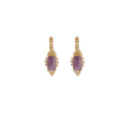 Boucles-d'Oreilles-pour-Femme-Serti-Talisman-Dorées-Gas-Bijoux-Bijoux-L'Inédit