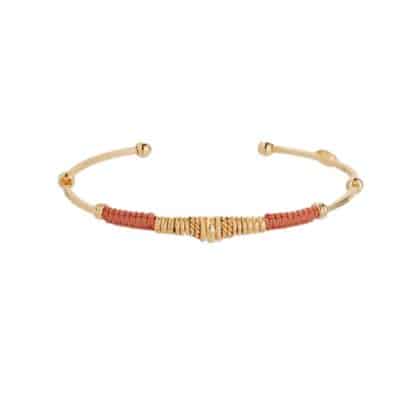 Bracelet-pour-Femme-Zizanie-Orange-Gas-Bijoux-Bijoux-L'Inédit