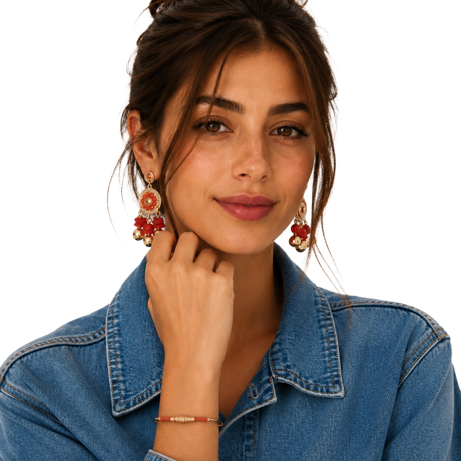Boucles-d'Oreilles-Sequin-Bambou-Corail-Gas-Bijoux-Bijoux-L'Inédit