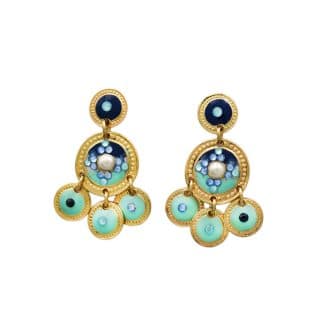 Boucles-d'Oreilles-pour-Femme-Sequin-2-Rangs-Marine-Gas-Bijoux-Bijoux-L'Inédit