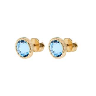 Boucles-d'Oreilles-pour-Femme-Bocconi-Aigue-Marine-Dorées-Qudo-Bijoux-L'Inédit