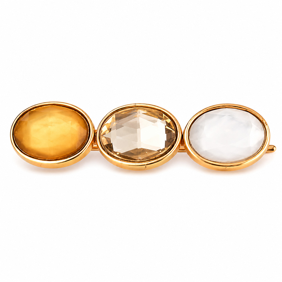 Mini-Barrette-à-Cheveux-pour-Femme-Starlight-Miel-Ficcare-Bijoux-L'Inédit