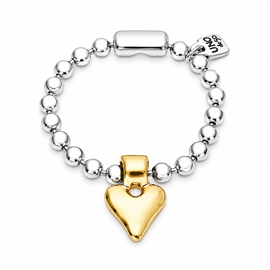 Bracelet-pour-Femme-Bille-et-Coeur-Uno-de-50-Bijoux-L'Inédit