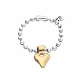 Bracelet-pour-Femme-Bille-et-Coeur-Uno-de-50-Bijoux-L'Inédit