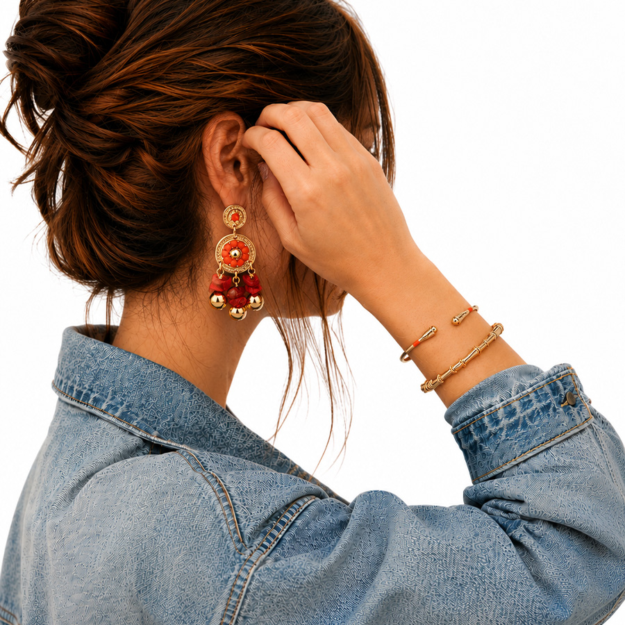 Bracelet-pour-Femme-Epique Rouge-Gas-Bijoux-Bijoux-L'Inedit