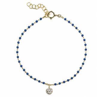 Bracelet-pour-Femme Sissi-Bleu-Argent-Sterling-Bijoux-L'Inédit