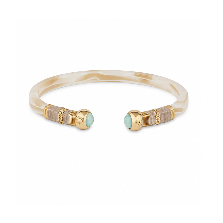 Bracelet-pour-Femme-Sari-Emballé-Taupe-Gas-Bijoux-Bijoux-L'Inédit