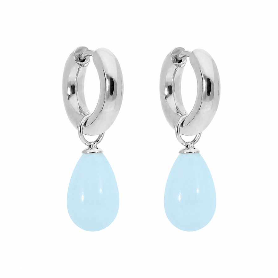Boucles-d'Oreilles-pour-Femme-Aneto et Comini-Turquoise-Qudo-Bijoux-L'Inédit