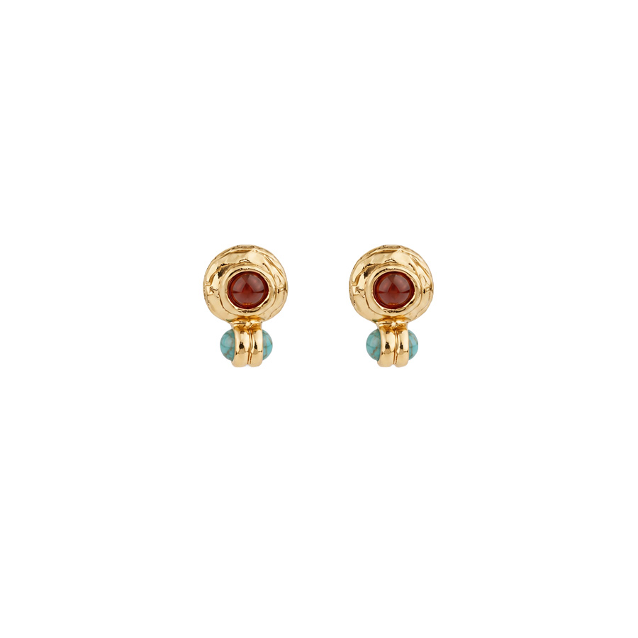 Boucles-d'Oreilles-pour-Femme-Amarante-Mini-Cornaline-Gas-Bijoux-Bijoux-L'Inédit
