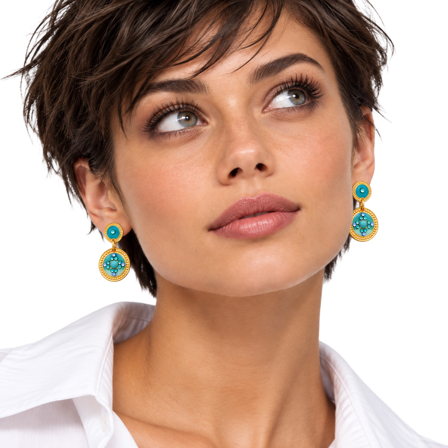 Boucles-d'Oreilles-pour-Femme-Sequin-Émail-Turquoise-Gas-Bijoux-Bijoux-L'Inédit (2)